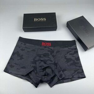 Boss Red Logo Mens Camouflage Boxer Briefs 3 Pack